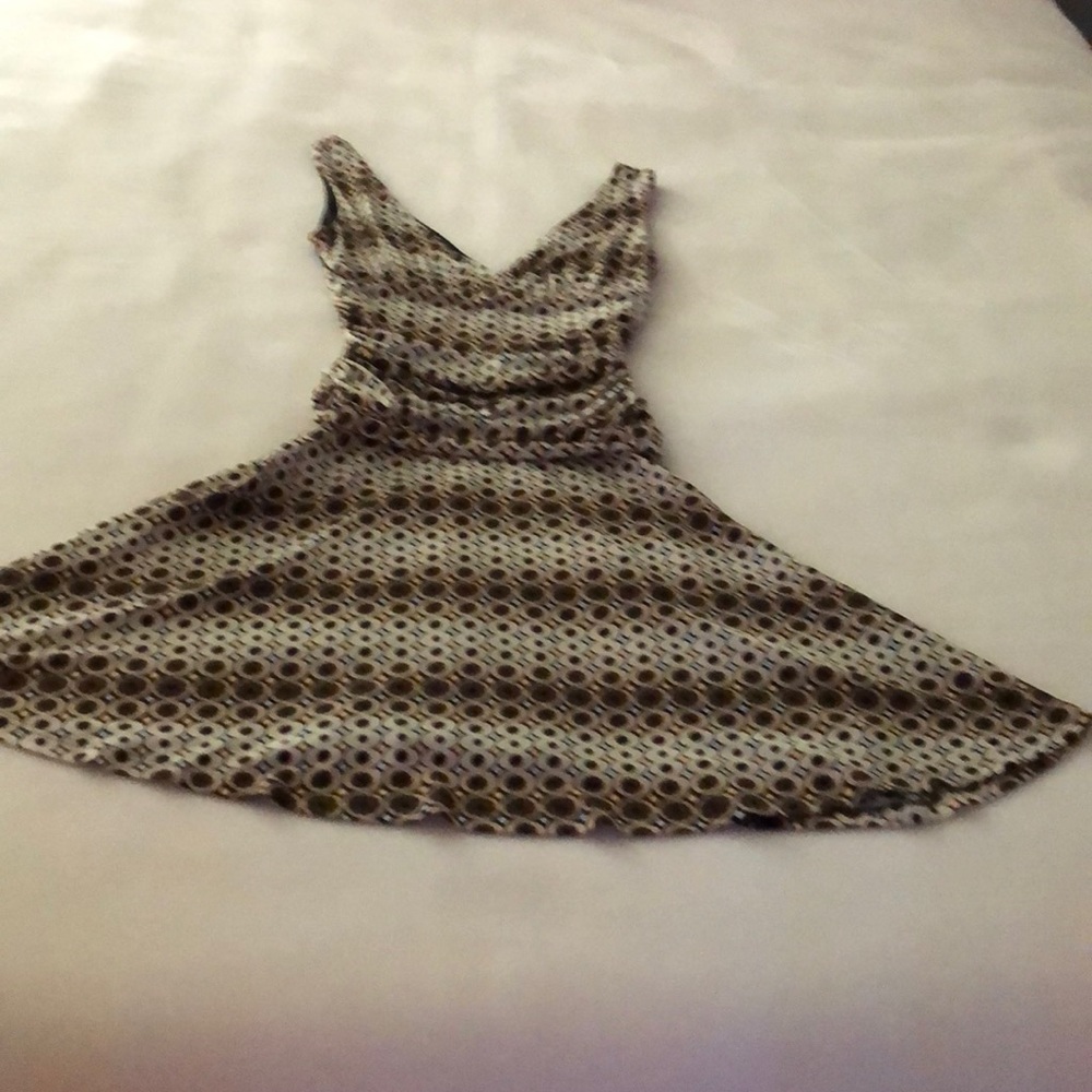 Brown Printed Rampage Dress
